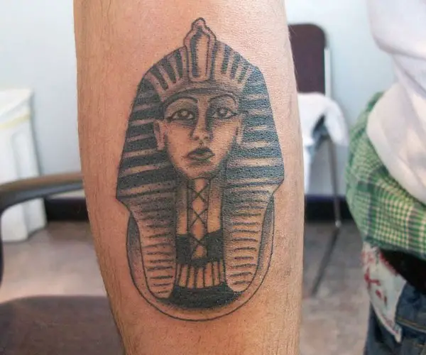 Ancient Egypt tattoo Pharaoh Sun eye and wings Horus god Egyptian great  king Tutankhamen Tshirt design Stock Vector  Adobe Stock