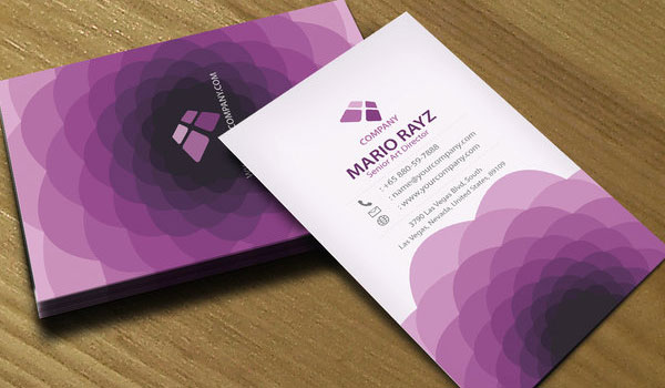 Purple Flora Business Card