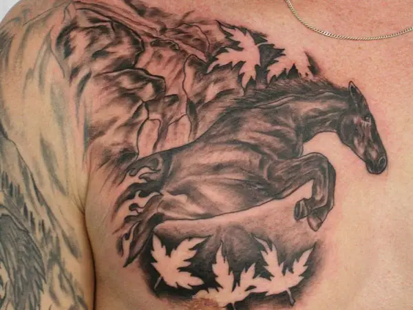 Black Stallion Tattoo  Did this a couple of months ago Actually really  enjoy black and grey with red  thank you ericjonas96k  wwwblackstalliontattoocom  Facebook