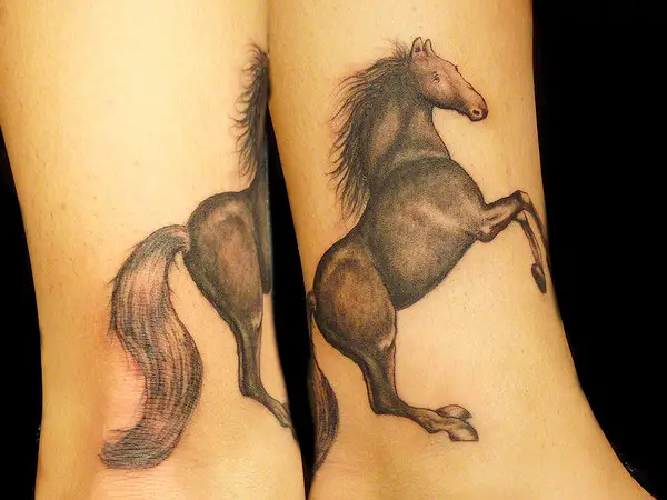 Realistic Stallion Tattoo