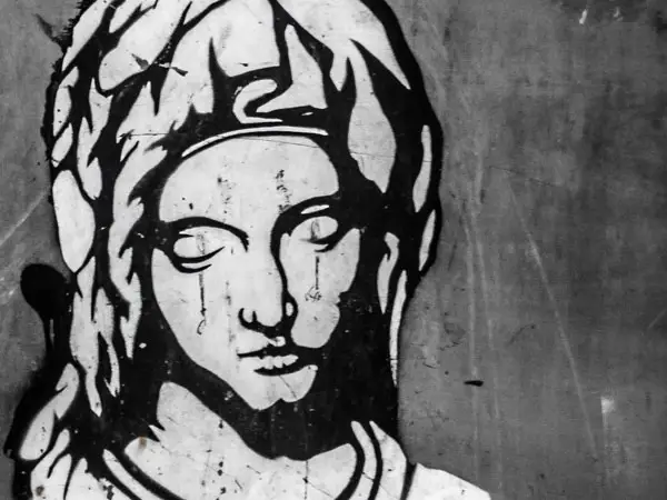 Virgin Mary Graffiti