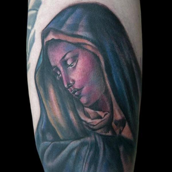 Side Mary Tattoo