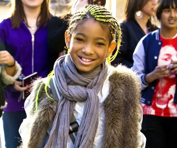 Green Braided Hair