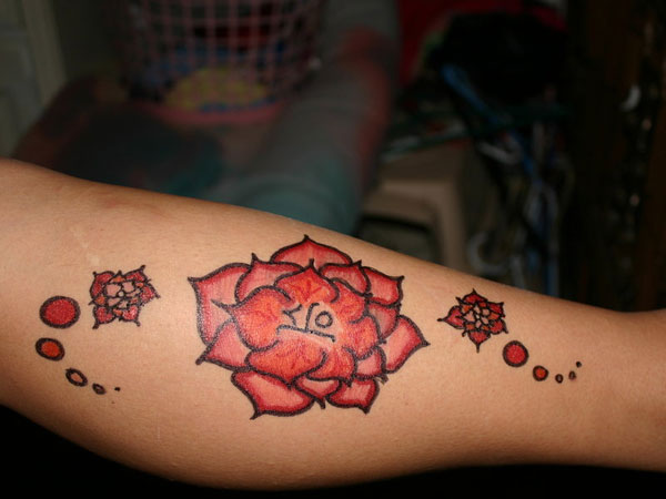 Asian Flower Tattoo