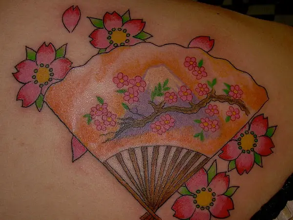 Japanese Upper Back Tattoo