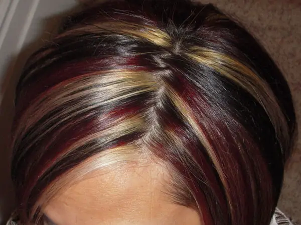 Multiple Highlighted Hairstyle