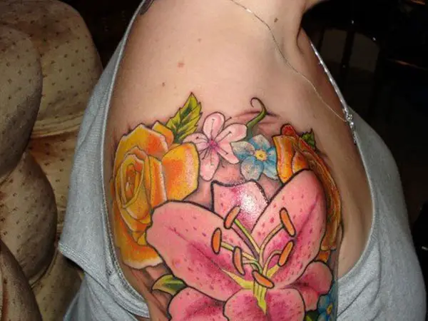 Flower Tattoo Collage