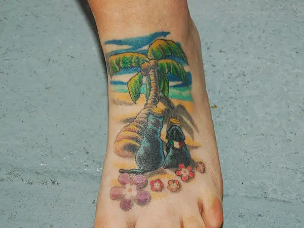 Picturesque Foot Tattoo