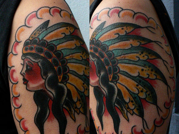 Indian Girl Tattoo