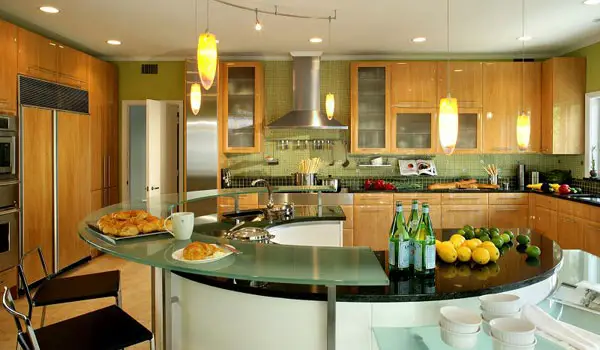 40 Drool Worthy Kitchen Island Designs Slodive Cushy Kitchen Island