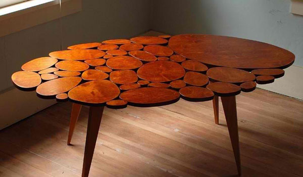 Modern Wood Circle Table