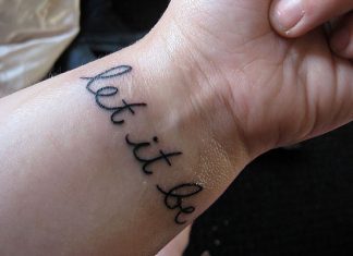 25 Fascinating Let It Be Tattoo Designs
