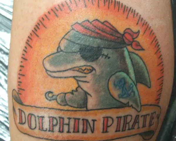 Dolphin Pirate tattoo
