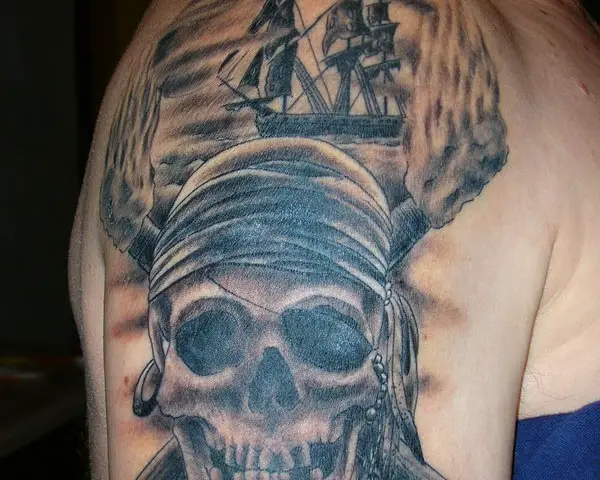 101 Best Traditional Pirate Ship Tattoo Ideas That Will Blow Your Mind   Outsons