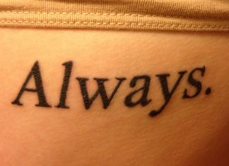 25 Impressive One Word Tattoos