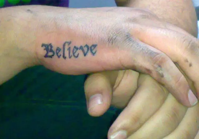 Believe Fail  Ugliest Tattoos  funny tattoos  bad tattoos  horrible  tattoos  tattoo fail