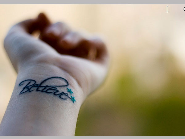 11 Tremendous Believe Tattoos On Finger  Tattoo Designs  TattoosBagcom