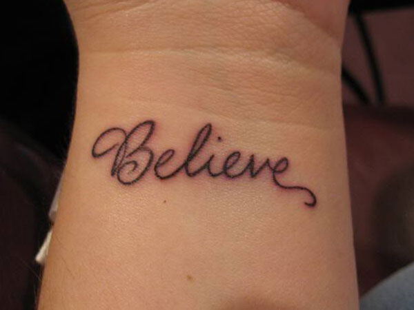 Believe tattoo believetattoo Believe  SusanintheSCcom  Faith tattoo  designs Wrist tattoos for women Believe tattoos