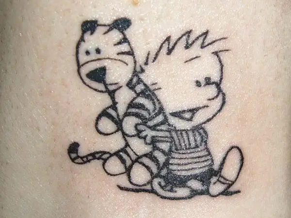 First Calvin  Hobbes tattoo the day the comic strip ended 22 years ago   rcalvinandhobbes