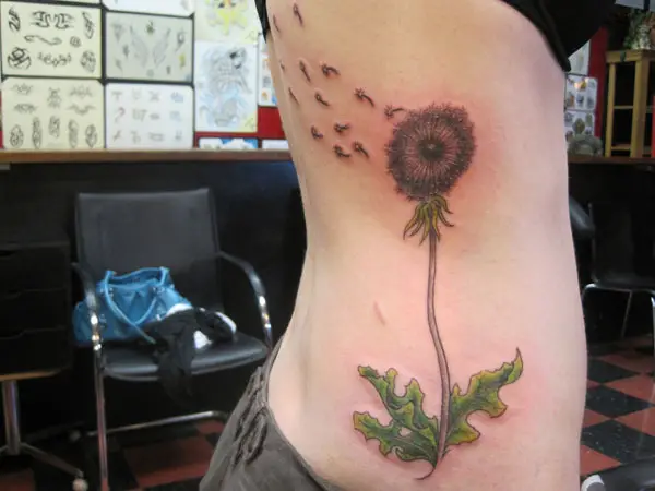 Fresh Dandelion Tattoo
