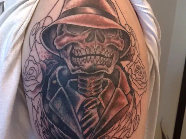 Pretty In Ink Tattoo Studio Sydney Australia  Reposted from  killemjohnny Dolo gangstergangstergirlgangstertattooportraittattoo skullskulltattoochicanochicanotattoobngbngtattooblackandgreytattoochesttattootattoodesigntattooideas  