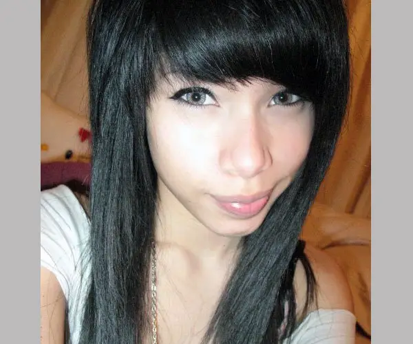 Deep Black Bangs