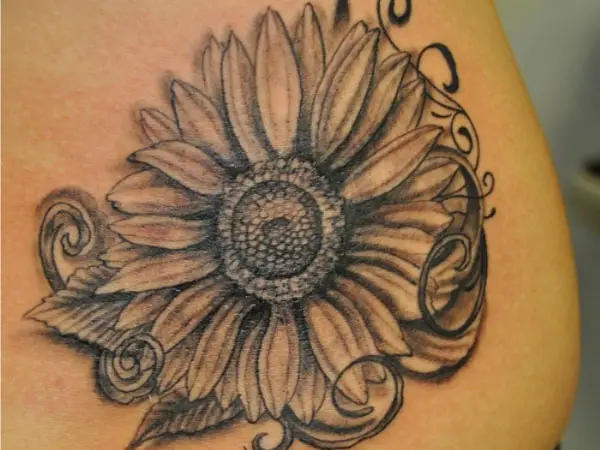 tattoo sunflower designs examples awesome drawing detailed slodive