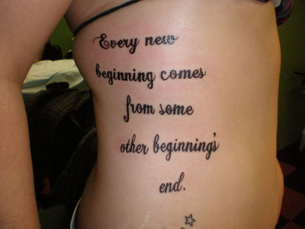 every new beginning tattoo