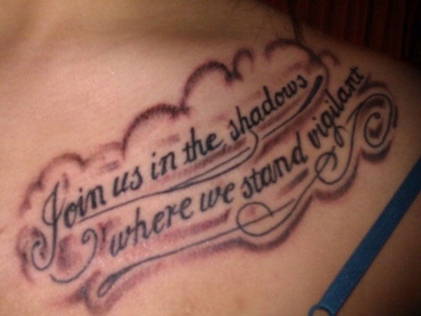 Elegant Quote Tattoo