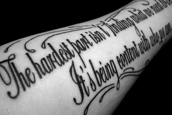 Tattoo Sayings - 40 Awe-Inspiring Collections | Design Press