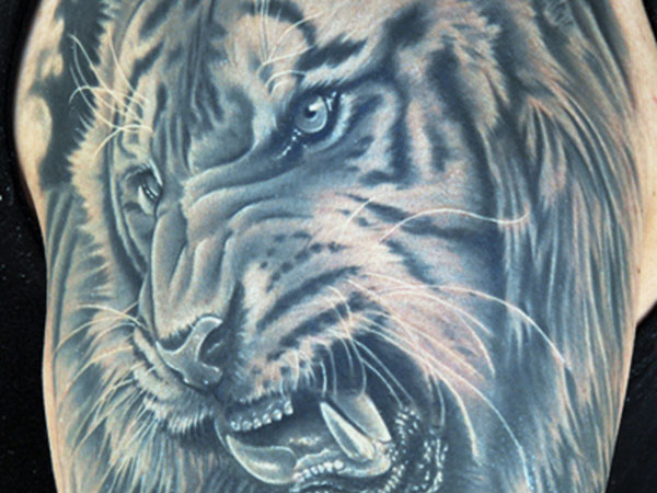 Symbolic Tiger Tattoo