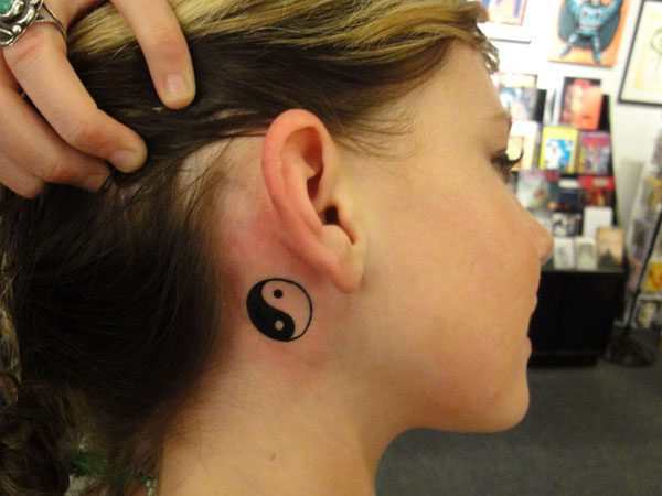 yin and yang symbol tattoo