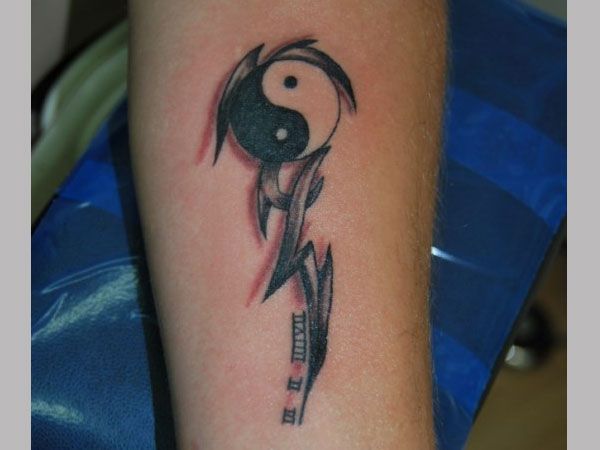 Winged Yin Yang Tattoo