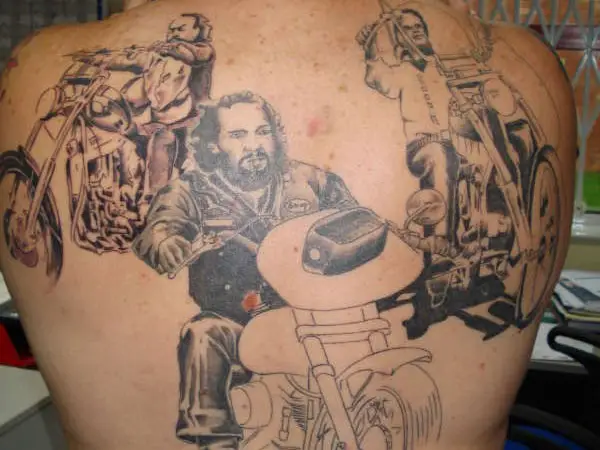 Biker Back Piece