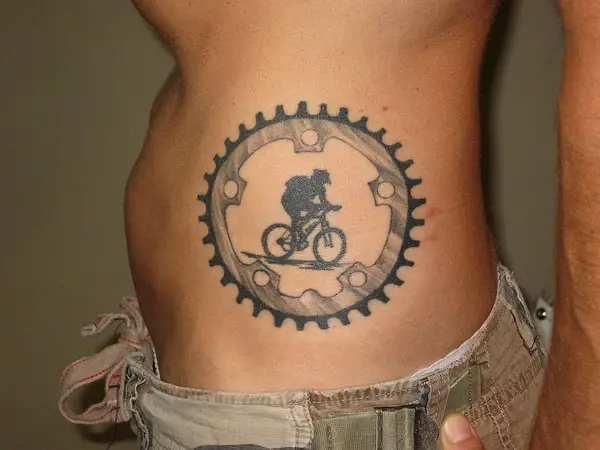 Biker Rib Tattoo