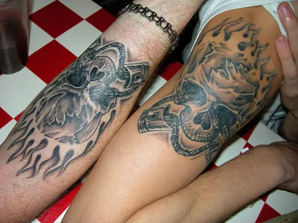 Tattoo art Various elements which can occur in a Death tattoo skulls and  skeletons 1