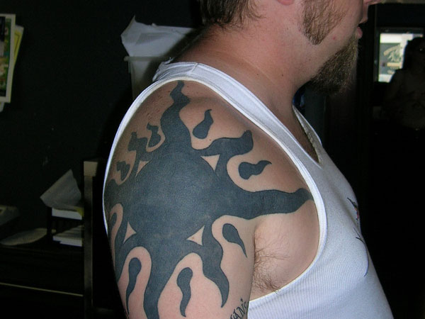 Biker Bicep Tattoo