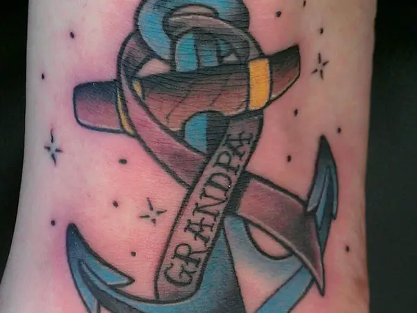 Tattoo uploaded by Isaac OrtizRiendeau  Watercolor anchor  Tattoodo