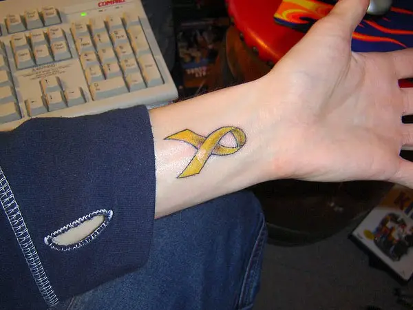 Yellow Cancer Ribbon