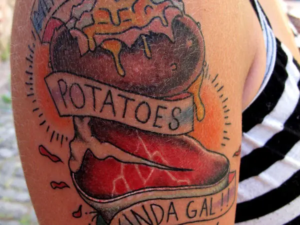 Chicano Food Tattoo