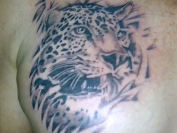 Furious Leopard Tattoo