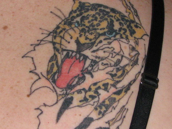 Leopard Face Tattoo