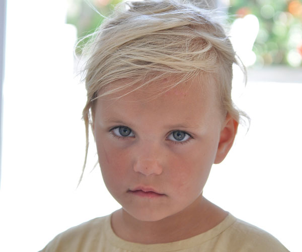 Blonde Updo For Little Girl