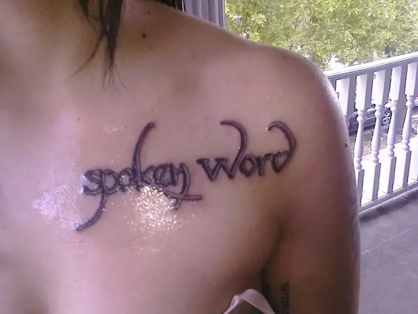 Spoken Word Tattoo
