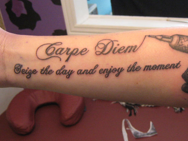 Seize The Day Tattoo