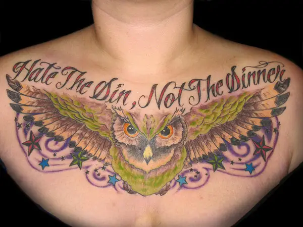 75 Adorable Wording Tattoos For Chest  Tattoo Designs  TattoosBagcom