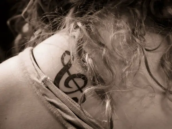 Bold Clef Tattoo