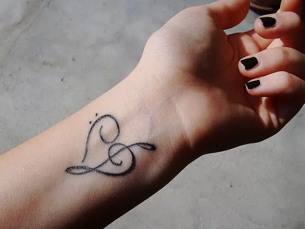 music tattoo clef heart by virginaki on DeviantArt