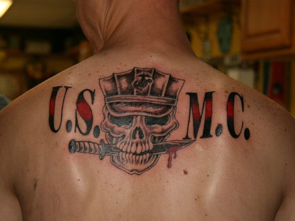 USMC Skull Tattoo
