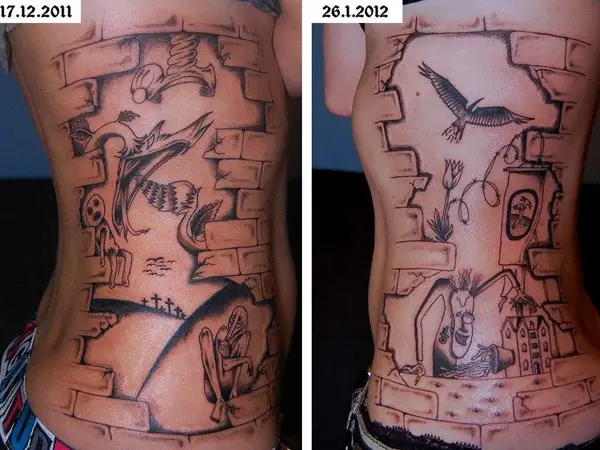 Brick Wall Tattoos History Meanings  Designs